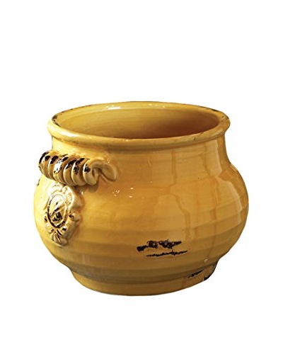 Napa Home and Garden Provencal Medium Cachepot, Yellow