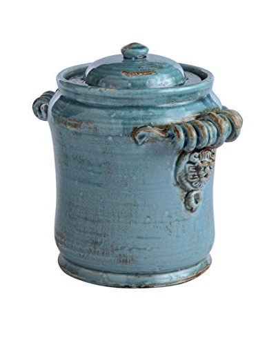 Napa Home and Garden Leone Lidded Canister, Steel Blue