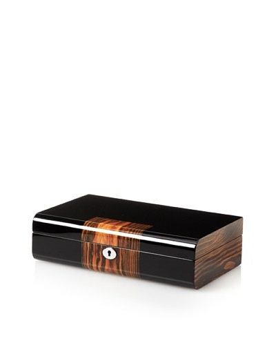 Nathan Direct Two Tone Jewelry Case, Burl/Black