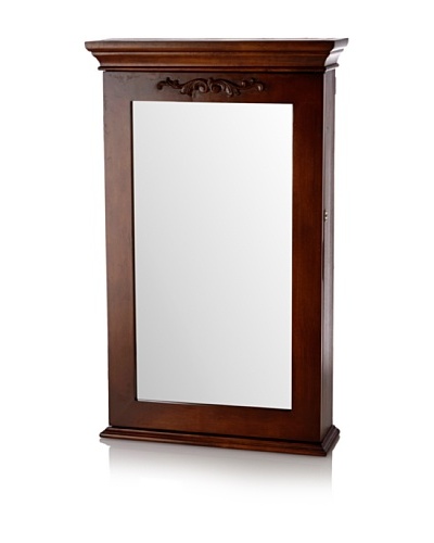 Nathan Direct Morris Wall Armoire With Lock, Coffee