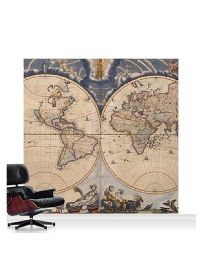 National Maritime Museum Bleau Atlas Mural, Standard, 8′ x 8′