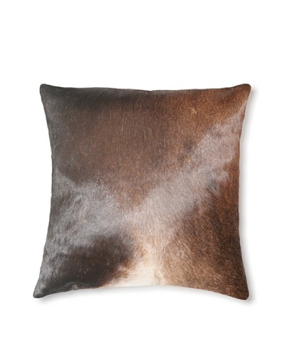 Natural Torino Cowhide Pillow, Normand, 16″ x 16″