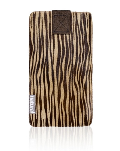 Natural Cowhide iPhone Case, Zebrina, 2.5″ x 5″