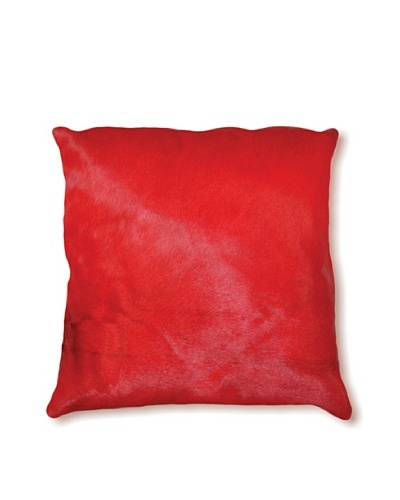 Natural Brand Torino Cowhide Pillow, Red