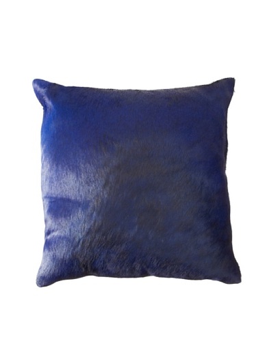 Natural Brand Torino Cowhide Pillow, Dark Blue