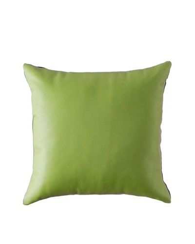 Natural Brand Sienna Leather Pillow, Lime