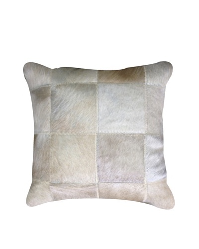 Natural Brand Torino Cowhide Patchwork Pillow, Natural