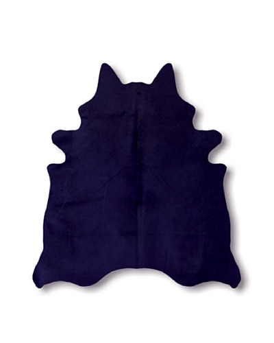 Natural Brand Geneva Cowhide Rug, Navy, 7′ x 5′ 5″