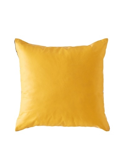 Natural Brand Sienna Leather Pillow, Tangerine