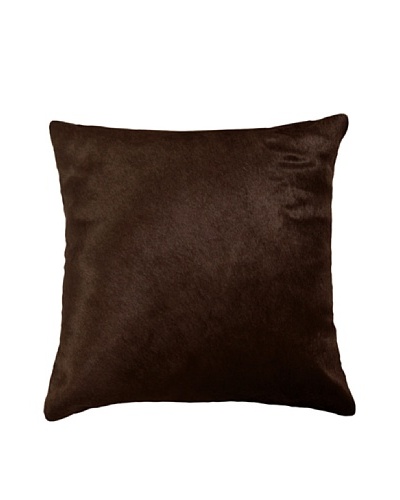 Natural Brand Torino Cowhide Pillow, Brown, 16″ x 16″