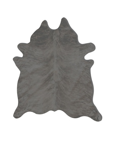 Natural Brand Kobe Cowhide Rug, Exotic Grey, 7′ x 5′ 5″