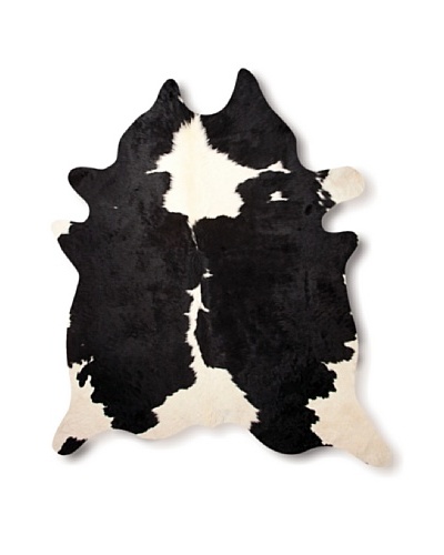 Natural Brand Kobe Cowhide Rug, Black/White, 7′ x 5′ 5″