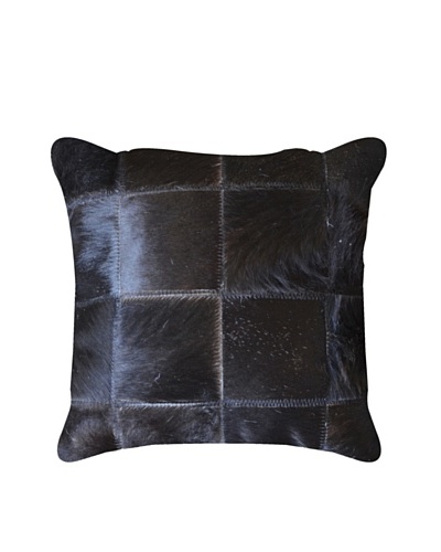 Natural Brand Torino Patchwork Pillow, Black, 15 x 15