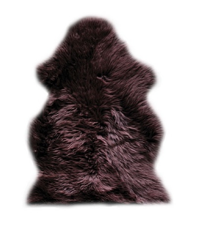 Natural Brand New Zealand Sheepskin Rug, Chocolate, 2′ x 3’As You See