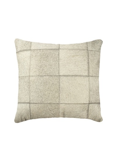 Natural Brand Torino Cowhide Patchwork Pillow, Exotic Zebu
