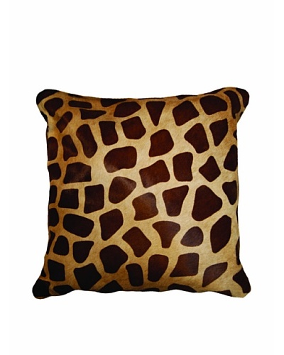 Natural Brand Torino Cowhide Pillow, Giraffa