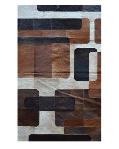 Natural Brand Stitch Hide Rug