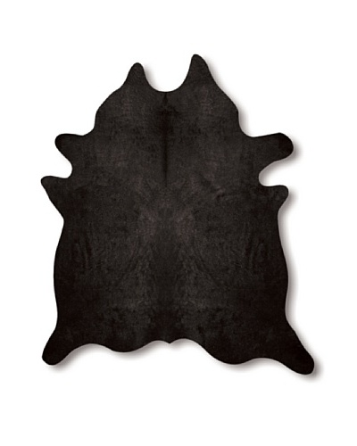 Natural Brand Geneva Cowhide Rug, Black, 5’5″ x 7′