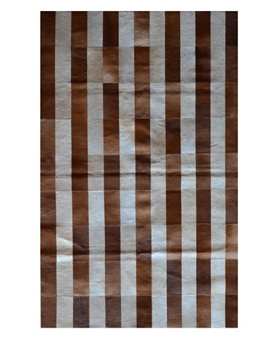 Natural Brand Stitch Hide Rug