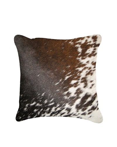 Natural Brand Torino Cowhide Pillow, Brown/White