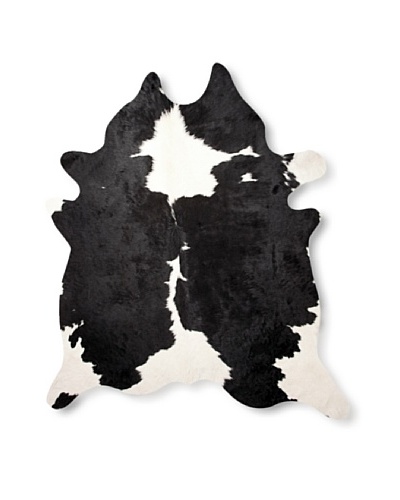 Natural Brand Kobe Cowhide Rug, Black/White, 7′ x 5′ 5″As You See