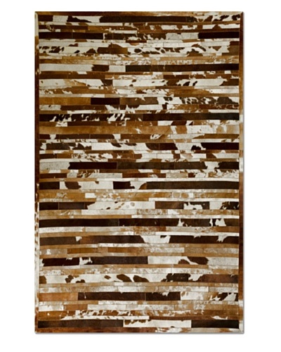 Natural Brand Linear Cowhide Rug