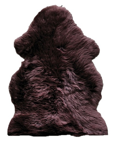 Natural Brand New Zealand Sheepskin Single Rug, Chocolate, 2′ x 3′