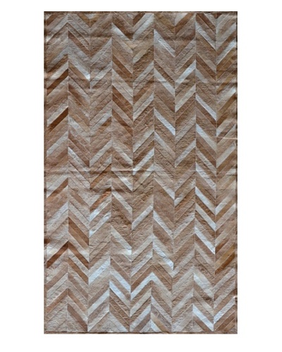 Natural Brand Stitch Hide Rug