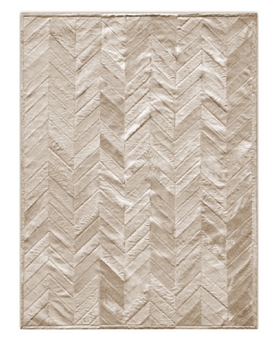 Natural Brand Stitch Hide Rug