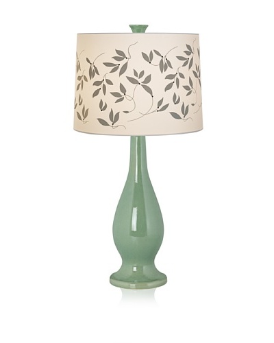 Pacific Coast Lighting Green Ceramic Vase Lamp