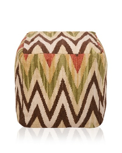 Surya Peak Pouf, Parchment