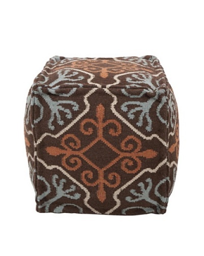 Surya Diamond Pouf, Coffee Bean