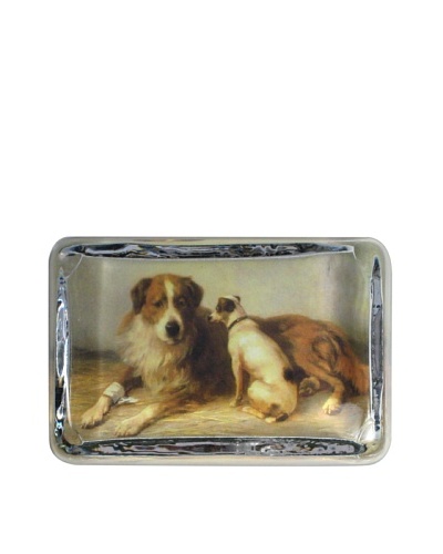 Victoria Fischetti 2 Dogs Paperweight