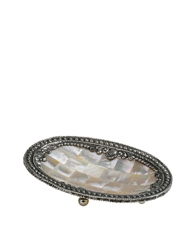 Neda Behman Oval Mother of Pearl & Sterling Silver Dish