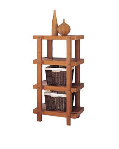 Neu Home Robust 4-Tier Shelf, Brown