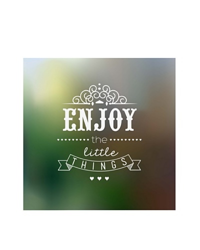 New Era Art Enjoy the Little Things Wall Decal, 14″ x 14″