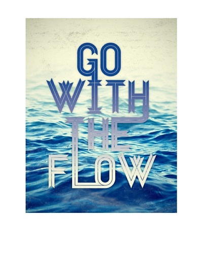 New Era Art Go With the Flow Wall Decal, 14 x 18