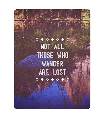 New Era Art Not All Those Who Wander are Lost Wall Decal, 14″ x 18″