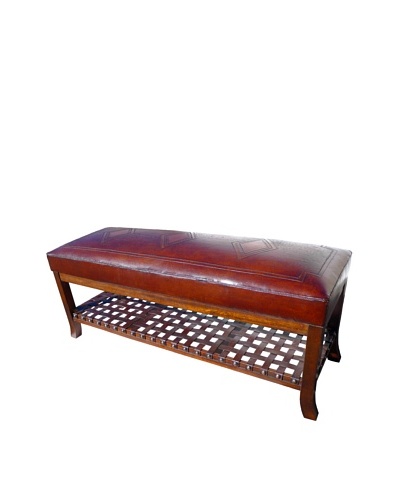 New World Trading Super Bench, Diamond, Antique Brown