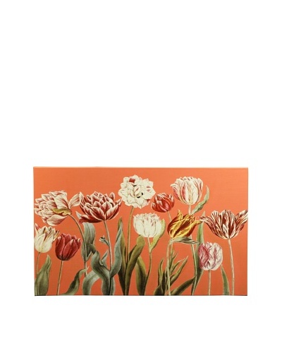 New York Botanical Garden Fun Tulips Giclée on Canvas, Red