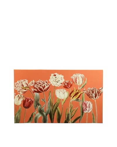 New York Botanical Garden “Fun Tulips” Giclée on Canvas, Red