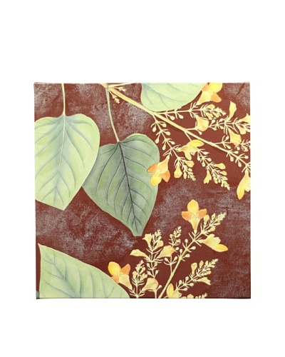 New York Botanical Garden Fabric Pattern Giclée on Canvas