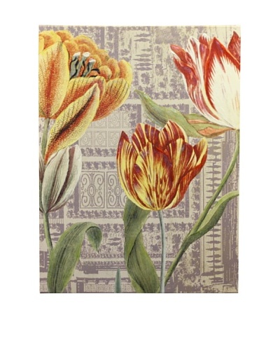 New York Botanical Garden Three Tulips Giclée on Canvas