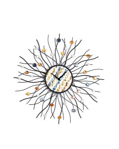 NeXtime Precious Jewels Sunburst Clock