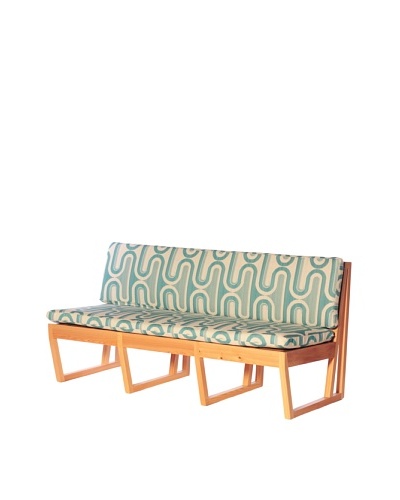 nine6 Design Cypress Indoor/Outdoor Jacinto Sofa, Turquoise/Blonde