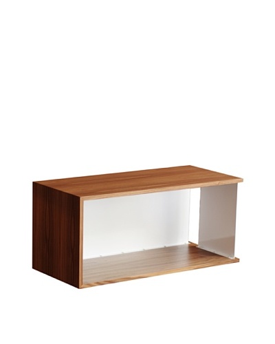 nine6 Design City Life Module Wall Cabinet, Walnut/WhiteAs You See