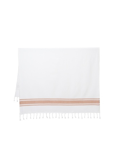 Nine Space Ocean Turkish Terry Fouta Towel, Orange