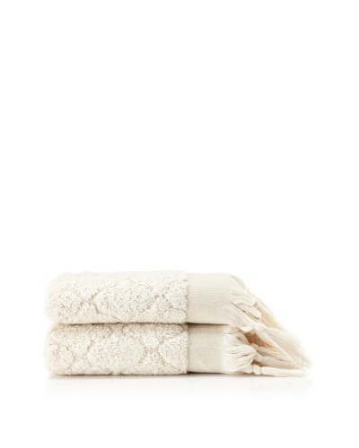 Pure Fiber Set of 2 Delight Hand Towels [Oatmeal]