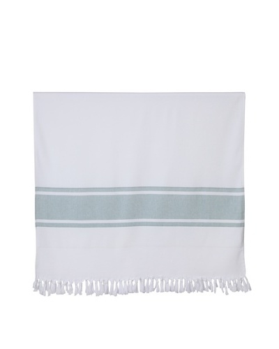 Nine Space Ayrika Collection Extra-Soft Terry Fouta Towel, Green, 40″ x 71″