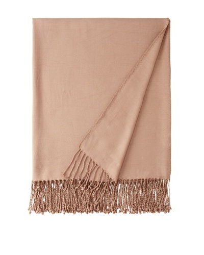 Nine Space Viscose from Bamboo Solid Throw Blanket, Taupe, 50″ x 70″